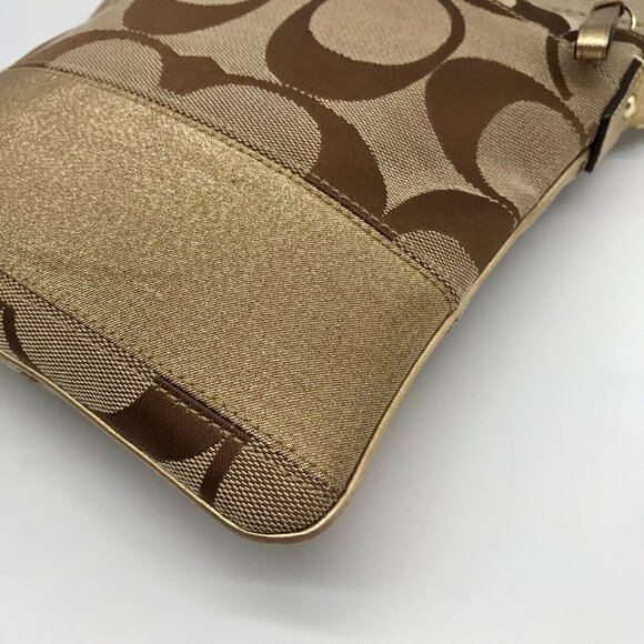 Coach Brown Signature Canvas Swingpack Crossbody 40758 - Picture 9 of 11